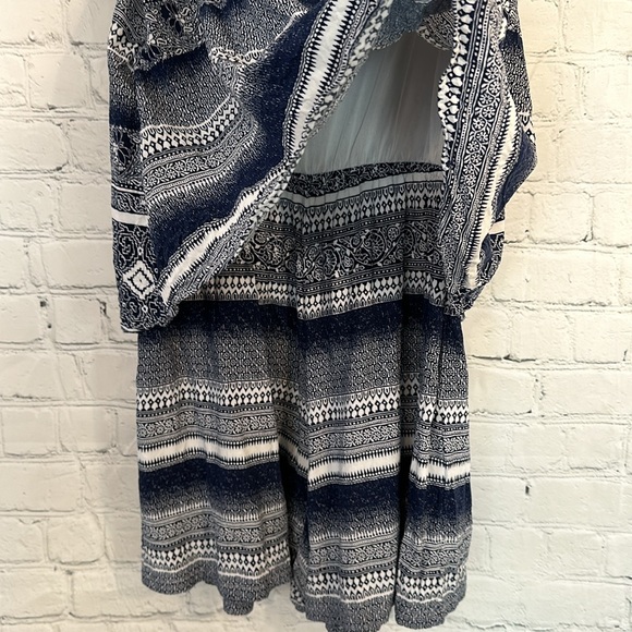 2/$15 Mustard Seed romper with overlay and tie front - Picture 7 of 8